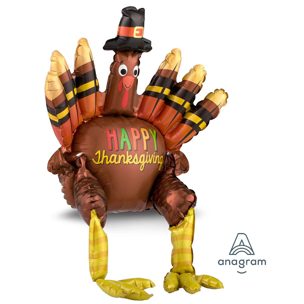 Anagram 26" Turkey Balloon Sitting Multi-Balloon